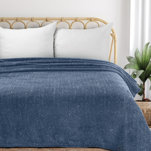 Blanket 150 x 200 Microfiber Shiny Blink Gran+Silver