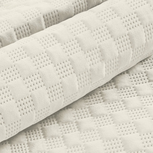 Quilted Velvet Bedspread 170 x 210 Sofia4 Cream