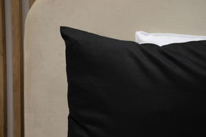 Cotton pillowcase 50 x 50 Uniform Ola Black Black