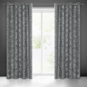 Curtain 140 x 250 Decorative Livia Steel Splits