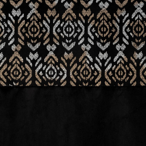 Curtain 140 x 250 Decorative Liza Black+Gold