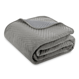 Bedspread 200 x 220 Herringbone Velvet Caden 01