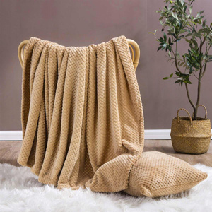 Blanket 70 x 150 Microfiber Jacquard Monte Beige
