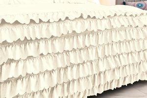 Bedding set 220 x 200 3 pcs with Ruffles Domingo 01