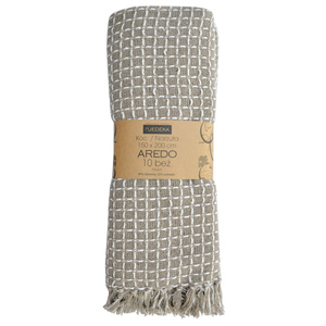 Blanket 150 x 200 Cotton Boho Aredo 10 Beige