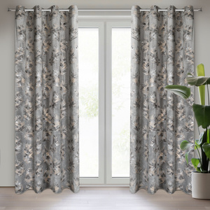 Gloria Steel+Grey Decorative Curtain 140 x 250