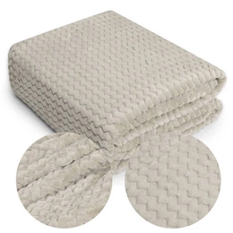 Blanket 200 x 220 Microfiber Embossed Mouse Zigzag