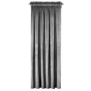 Curtain 140 x 270 Decorative Velvet Melanie Steel