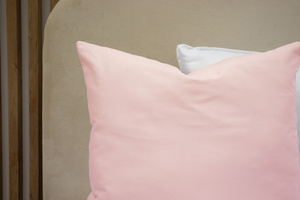 Cotton pillowcase 45 x 45 Uniform Ola Brown Pink