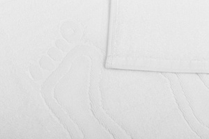 Bathroom rug Sora 01 White 650 g/m2 50x70