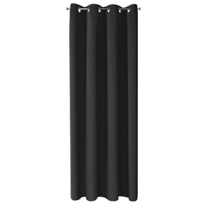 Blackout Logan Black 140 x 270 Decorative Curtain