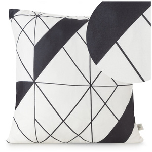 Decorative pillowcase 40 x 40 Geo 01 White+Black