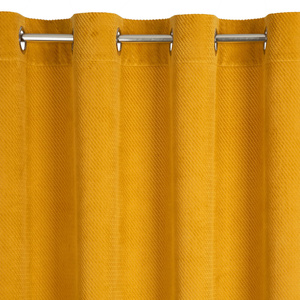 Velvet Eliza Curtain 140 x 250 Przel Mustard