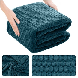 Blanket 200 x 220 Microfiber Embossed Plush Ala Circle 3D 01