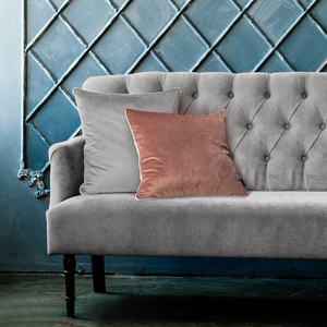 45 x 45 Decorative Velvet Pillowcase 57J Silver