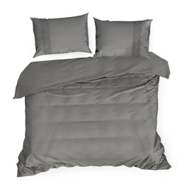 Cotton Bedding Set 160 x 200 Lana1 Steel