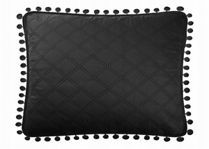 Pompoo 50 x 70 Decorative Pillowcase Black