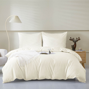 Bedding 140 x 200 2pc Cotton Adamash Ecru