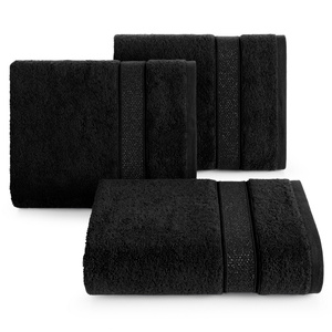 Bath Towel 50 x 90 Liana 06 Black