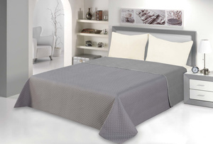 Quilted Bedspread 7082 Velvet Grey1 170x210