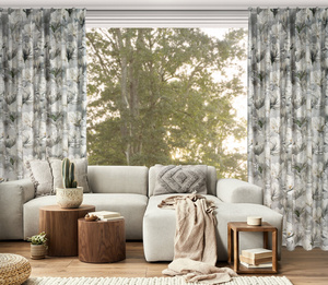 Curtain 140 x 300 Decorative Flex Sandy Steel+Silver