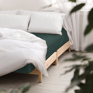 Bed sheet 200 x 220 with elastic Satin Anthem 021