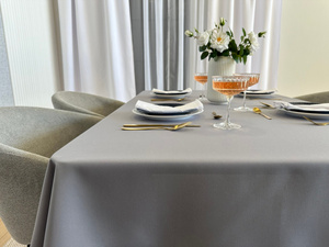 Tablecloth 140x200 Stain-Resistant Surbo Light Gray