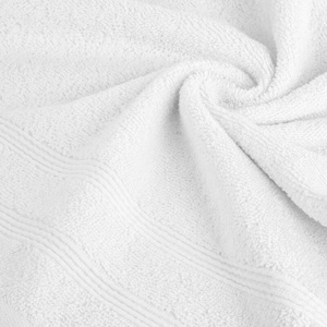 Aline 01 White 50 x 90 Terry Bath Towel