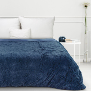 Blanket 150 x 200 Double-sided Fur Tifany1 Navy Blue