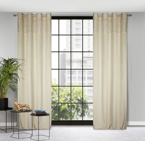 Curtain 140 x 250 Decorative Liza Cream+Gold