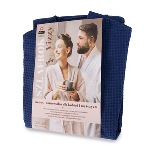 Gofer Unisex Cotton Bathrobe Vizzy XL 05 Navy