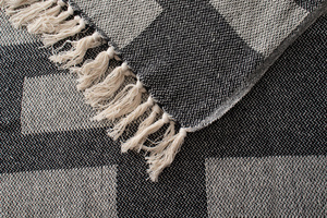 Blanket 150 x 200 Cotton Boho Aredo 11 Black