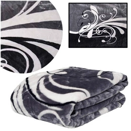 Color Acrylic Blanket A-337-2 Notes on Black 160x210