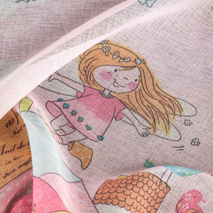 Polly Decorative Curtain 140 x 250 Pink