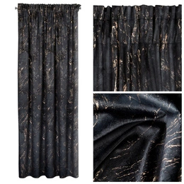 Curtain 140 x 300 Decorative Velvet Nadia Cza+Zł