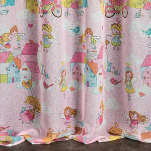 Polly Decorative Curtain 140 x 250 Pink