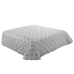 240 x 220 Quilted Clover Gray Bedspread