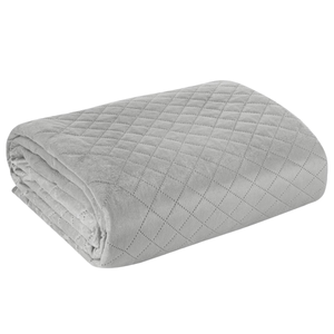 Bedspread 170 x 210 Quilted Design91 Luiz3 Silver