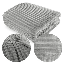 Blanket 160 x 200 Microfiber Plush Stripes Cadence 01