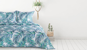 Bedding 160 x 200 3cz Design Microfiber Palms 02