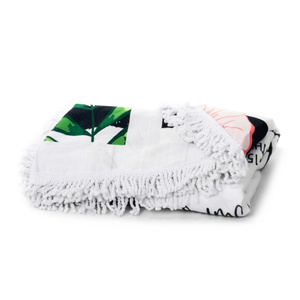 Towel Blanket 150 cm Round Beach Boho 03