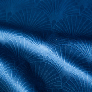 Velvet Juliet Curtain 140 x 250 Spillover Navy Blue