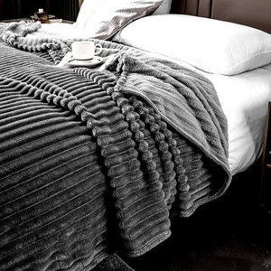 Blanket 160 x 200 Microfiber Plush Stripes Cadence 02