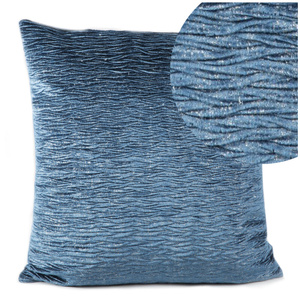 Velvet Evelyne Navy Blue Decorative 45 x 45 pillowcase