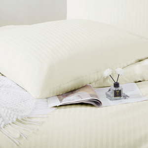 Bedding 140 x 200 2pc Cotton Adamash Ecru