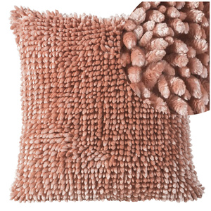 Shaggy Pilar Decorative Pillowcase 45 x 45 Coral