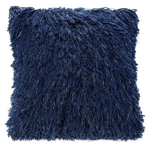 Shaggy Celia Decorative Pillowcase 40 x 40 Navy Blue