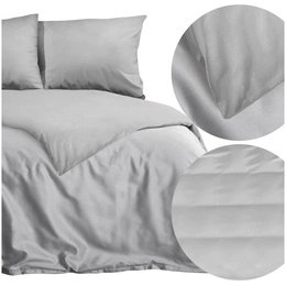Bedding 160 x 200 3pc Satin Nova3 Silver