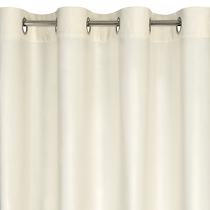 Curtain 140 x 250 Velvet Eyelets Tori Cream
