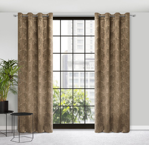 Pierre Cardin Goja Velvet Curtain 140 x 250 Coffee